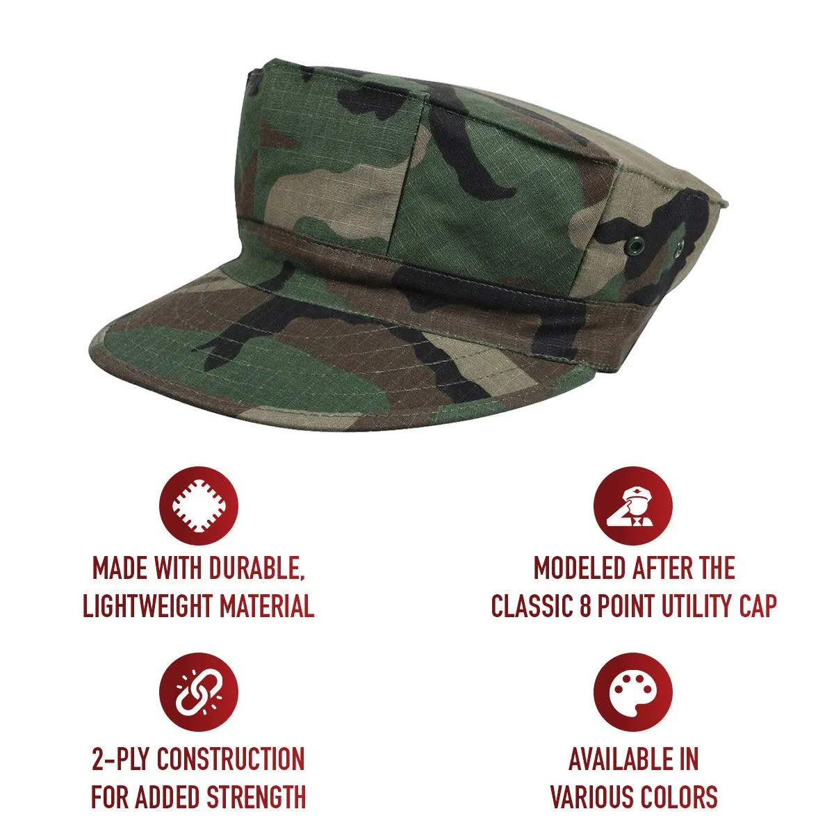 8 Point Military Cap