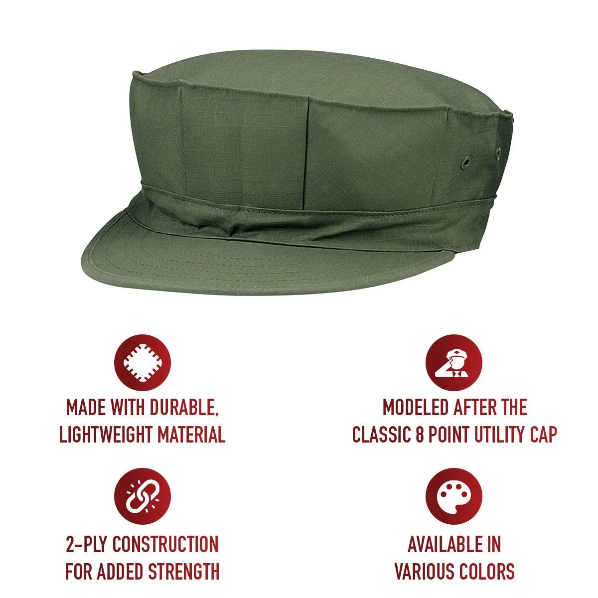 8 Point Military Cap