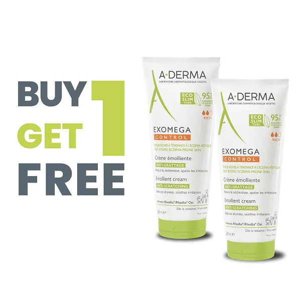 Aderma - Exomega Control Emollient Cream Buy 1 Get 1 Free