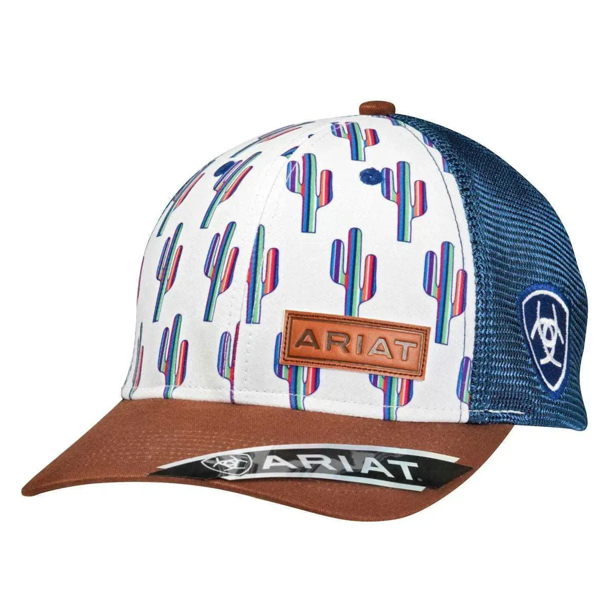 ARIAT Cactus Pattern (Brown/Blue) - Trucker Cap