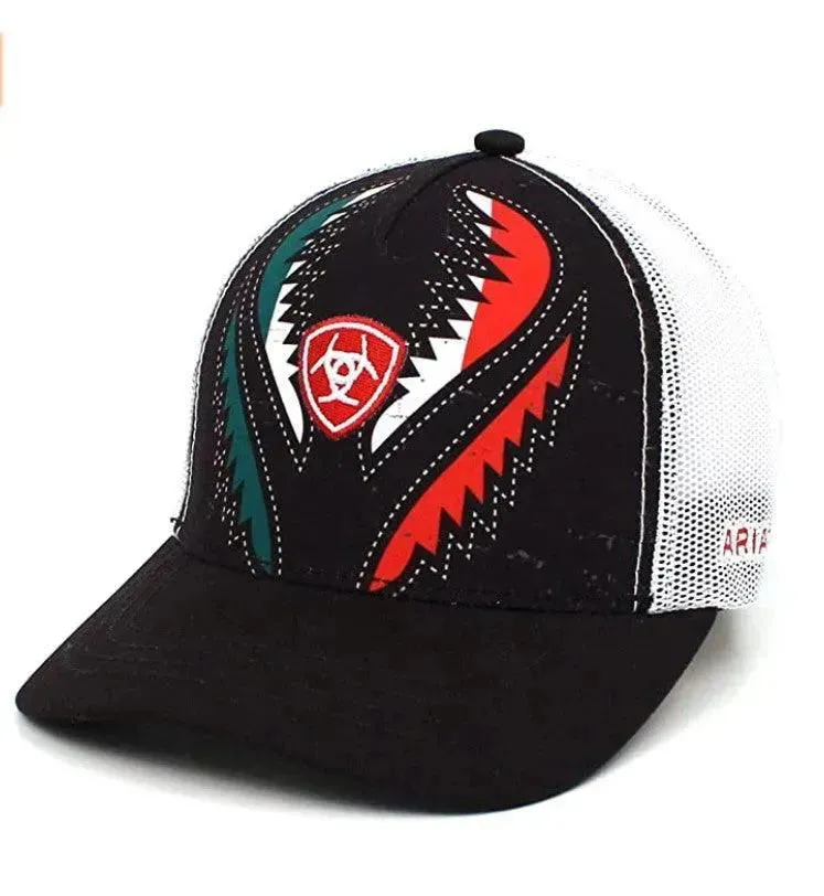 ARIAT Mexican Flag Design (Black/Multi) - Trucker Cap