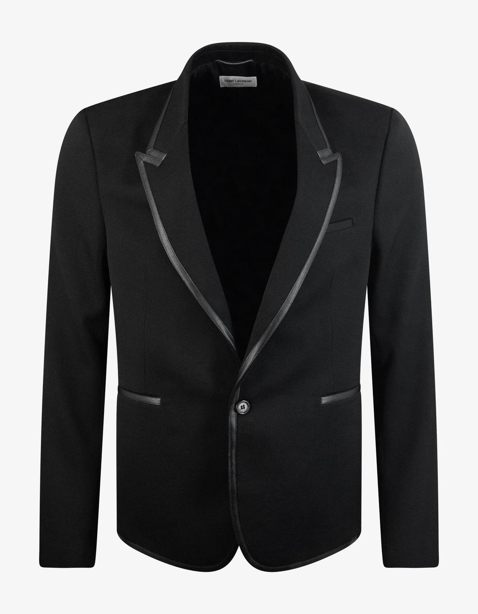 Black Tailored Wool Blazer -