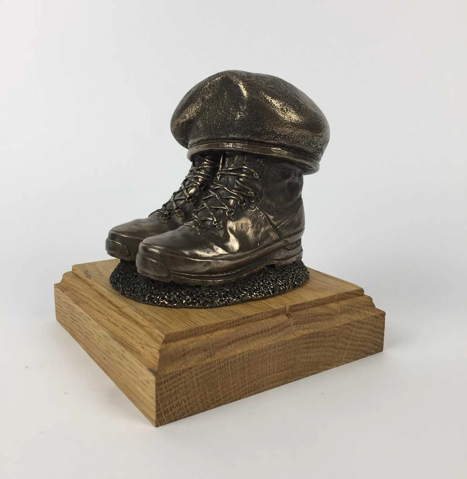 BOOTS AND BERET Cold Cast Bronze Statue (Add a Cap-badge and Engraving)