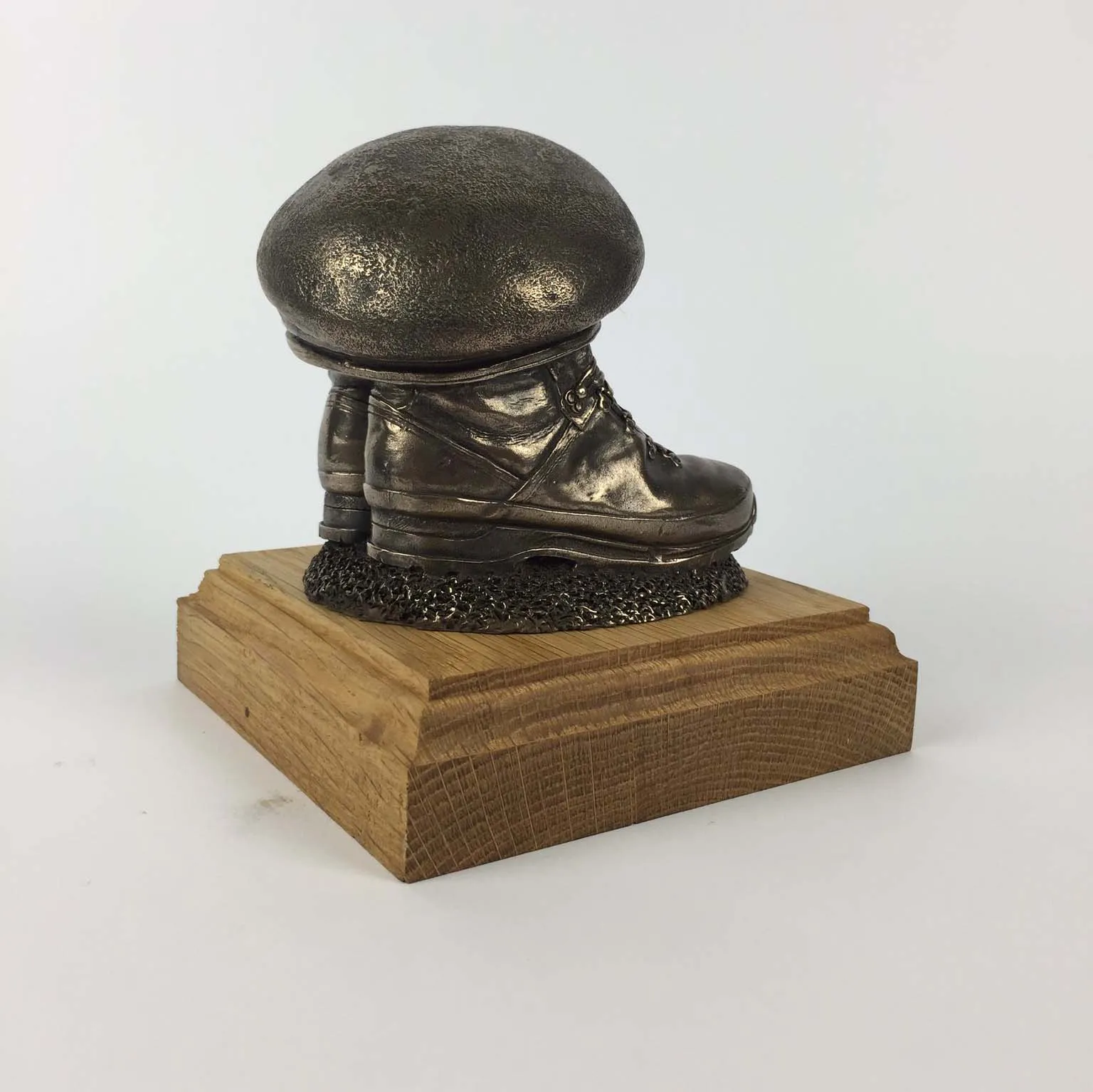 BOOTS AND BERET Cold Cast Bronze Statue (Add a Cap-badge and Engraving)