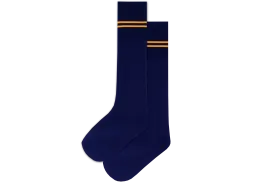 Boys 3/4 Striped Long Socks - Isikhum