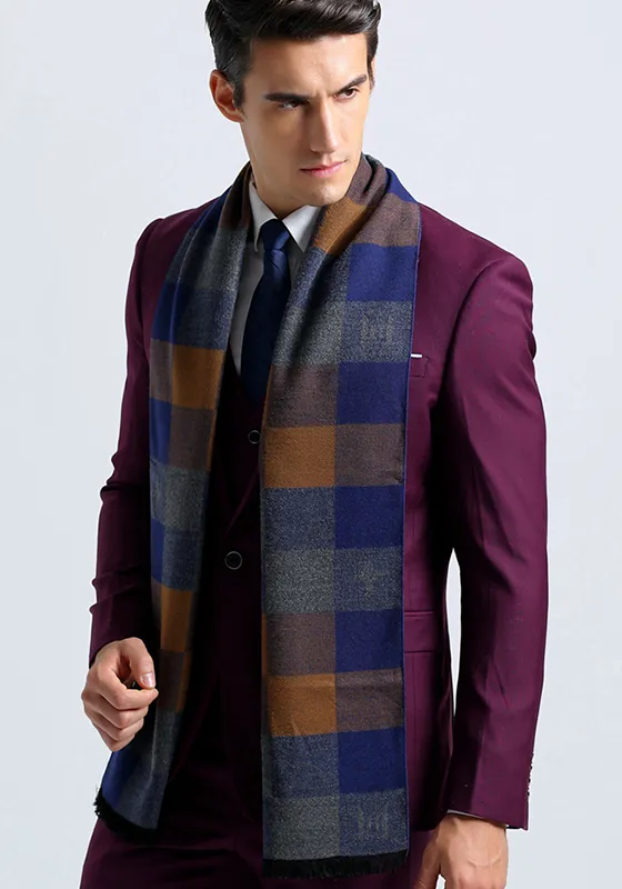 Classic Style Plaid Scarf