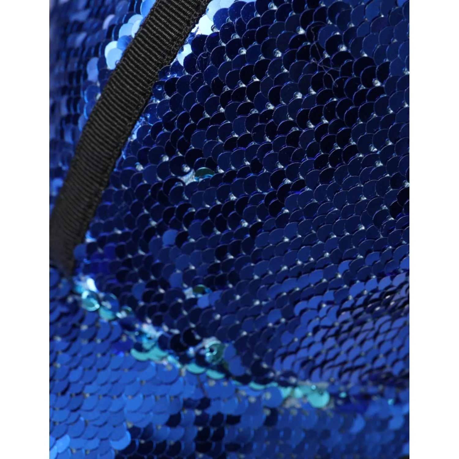 Dolce & Gabbana Royal Blue Sequin Baseball Hat Men