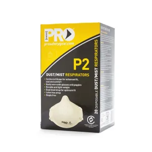 Dust/Mist Respirator P2 Disposable (20)