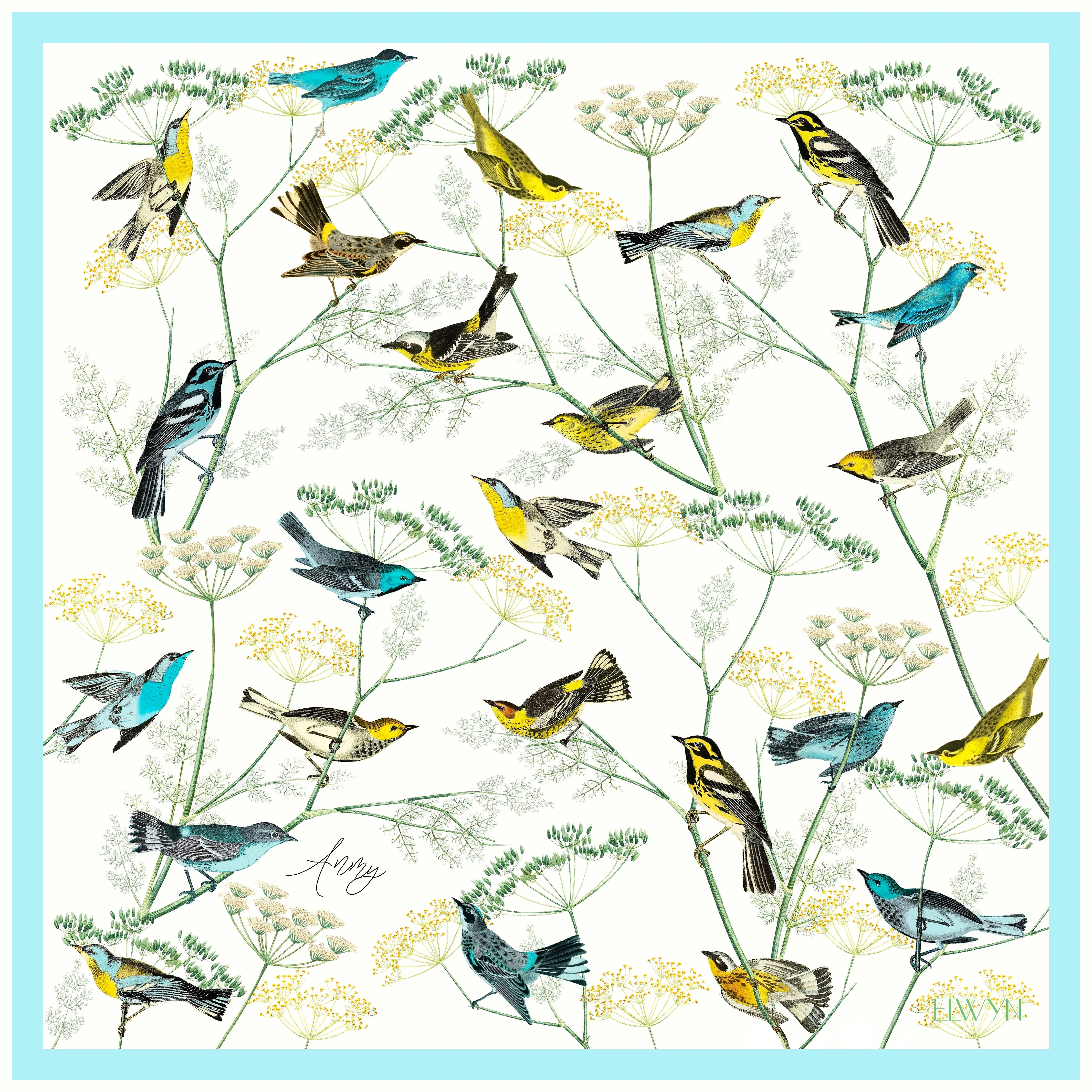 Elwyn New York Warbler's Paradise Scarf