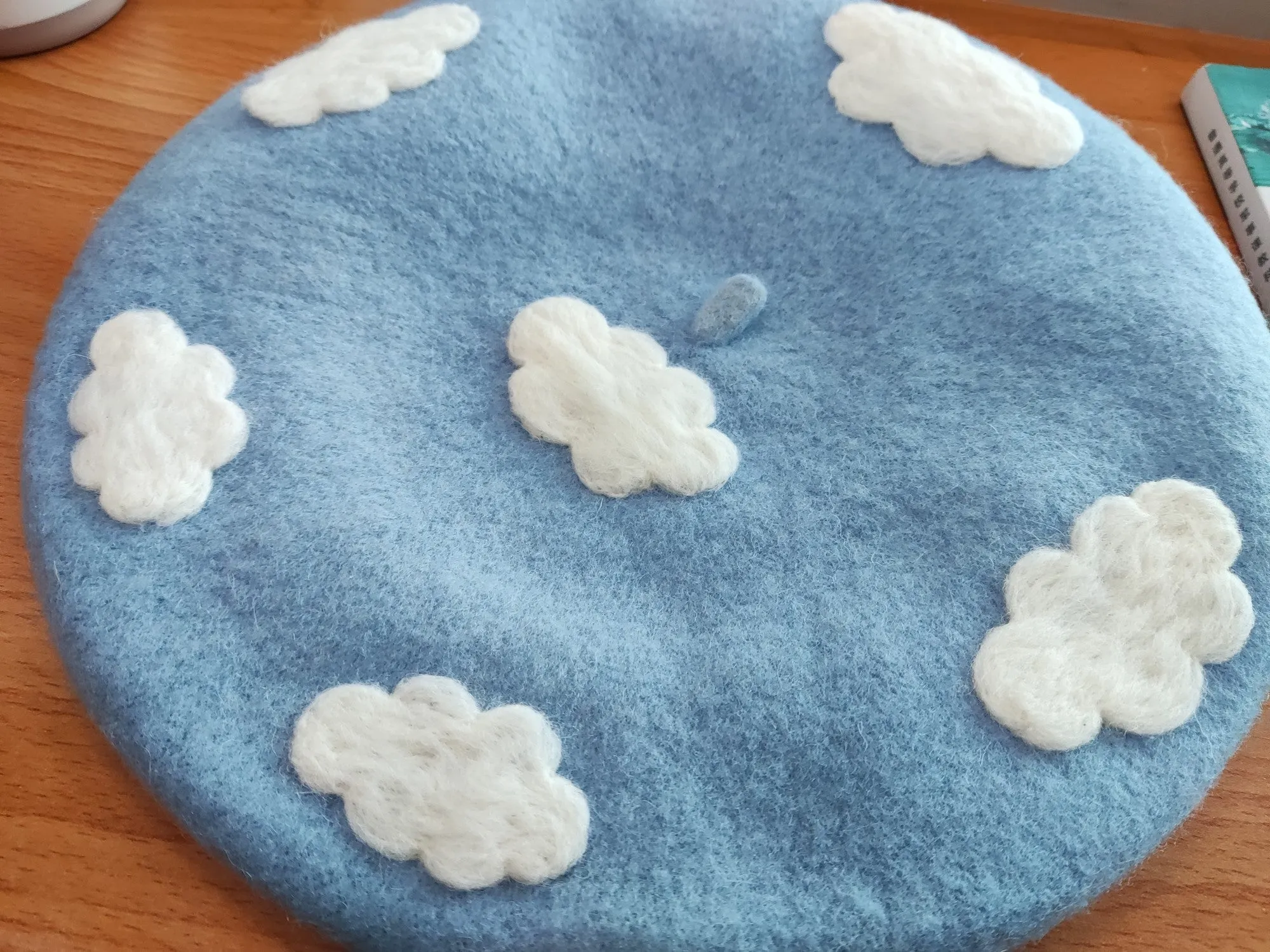 Fairycore Cloud Decor Wool Blend Beret