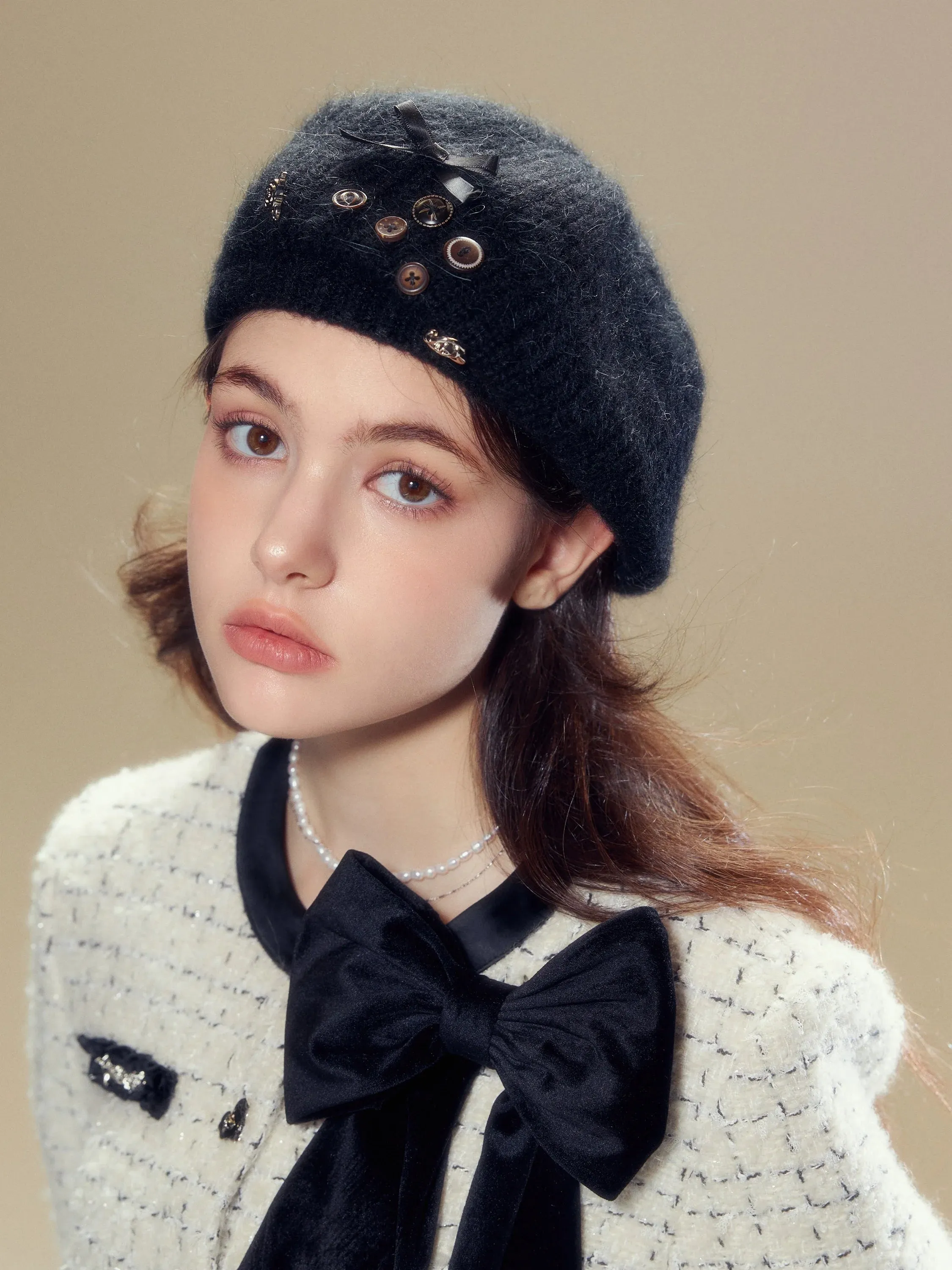 (Final Sale) Wool Knit Beret