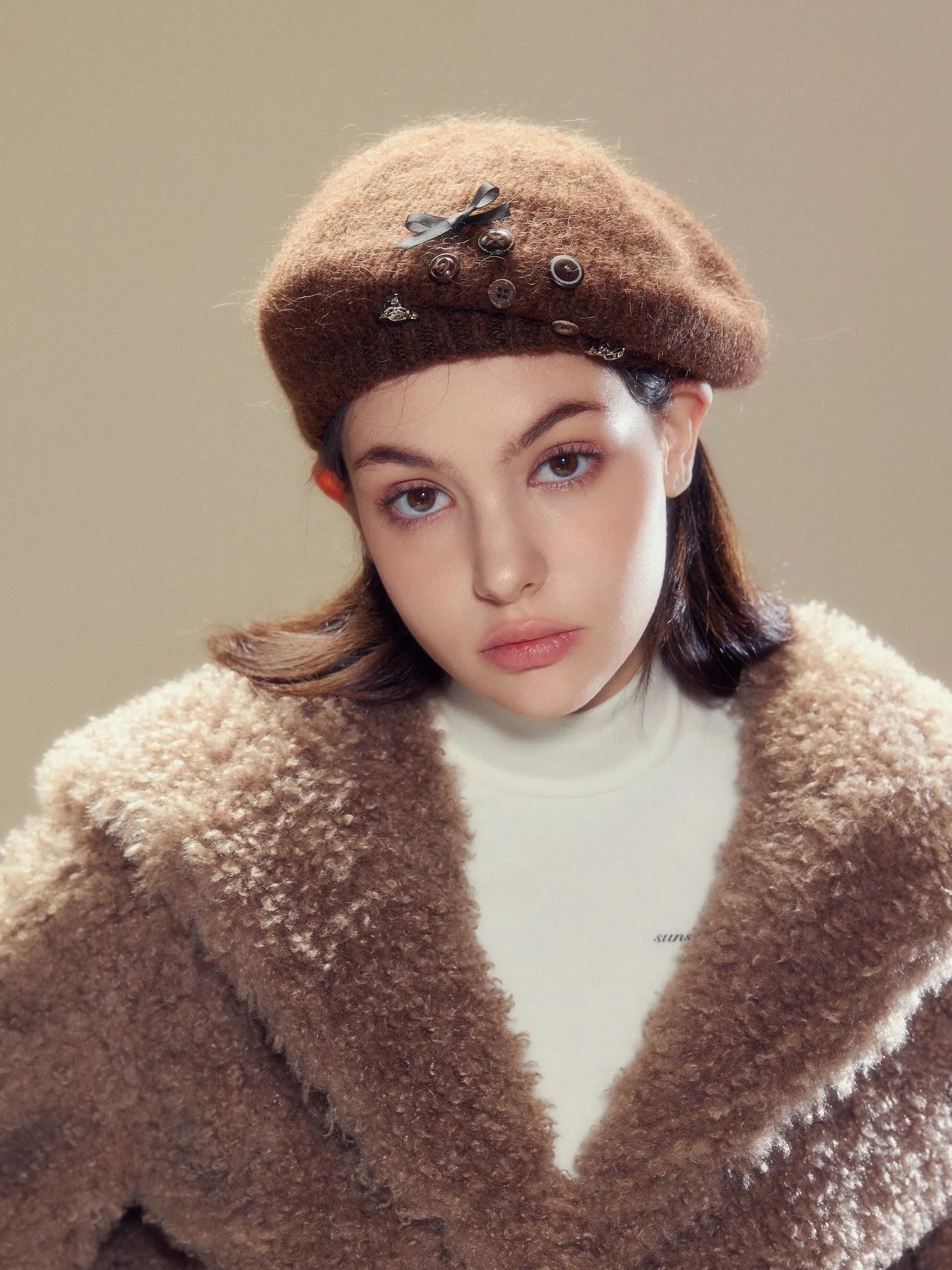 (Final Sale) Wool Knit Beret