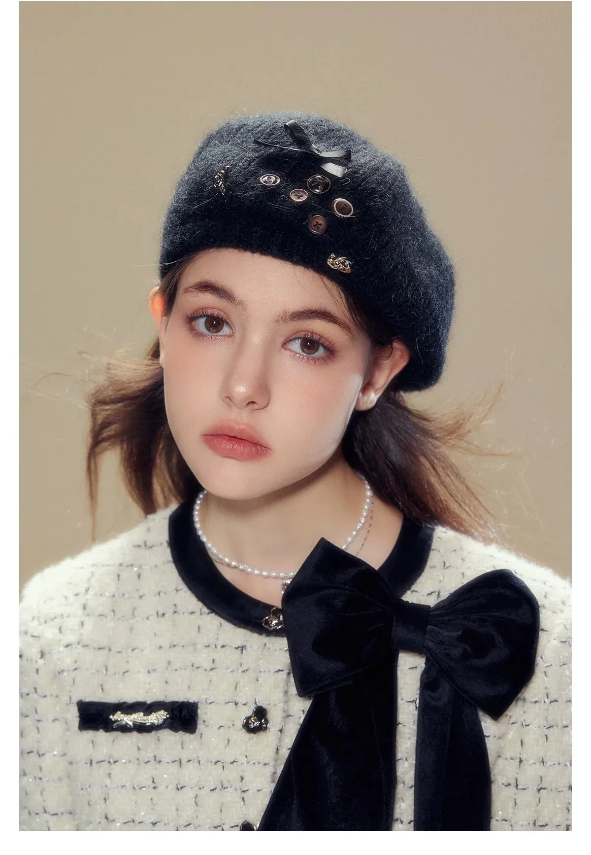 (Final Sale) Wool Knit Beret