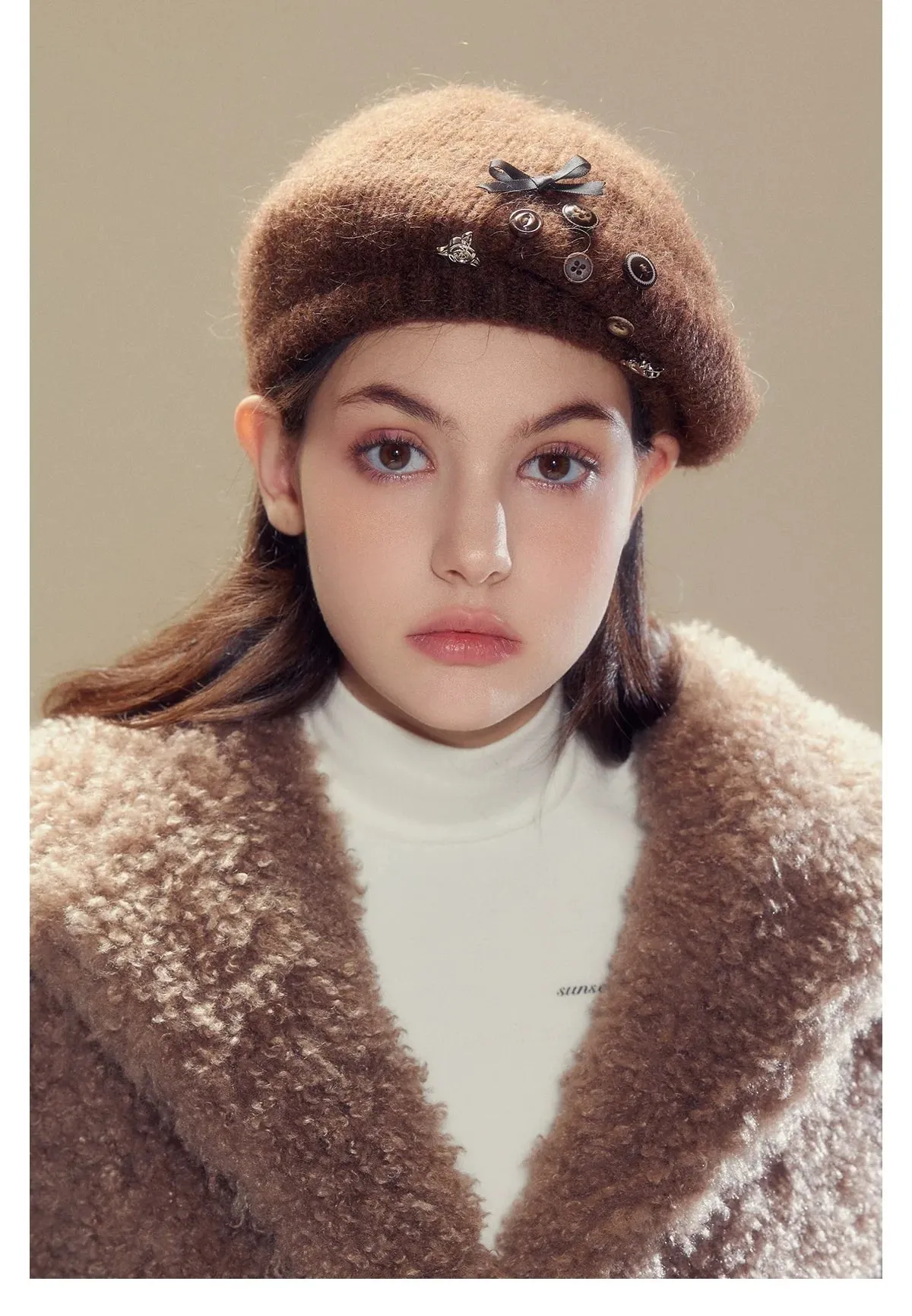 (Final Sale) Wool Knit Beret