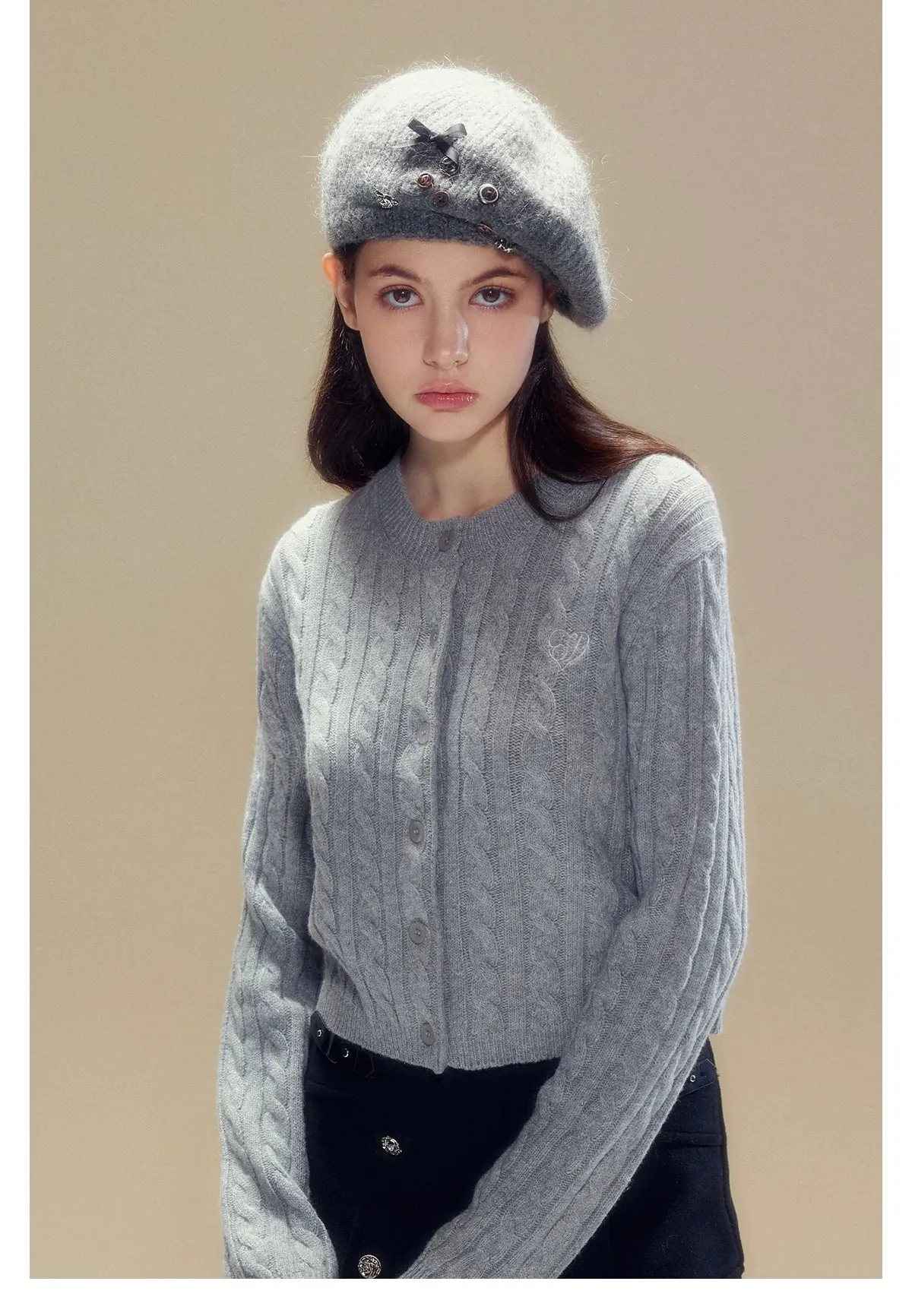 (Final Sale) Wool Knit Beret