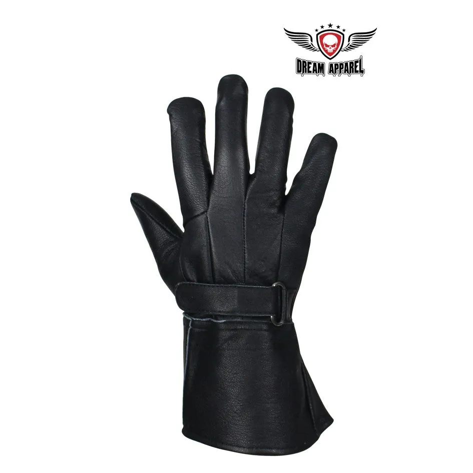 Full Finger Deer Skin Motorcycle Gloves