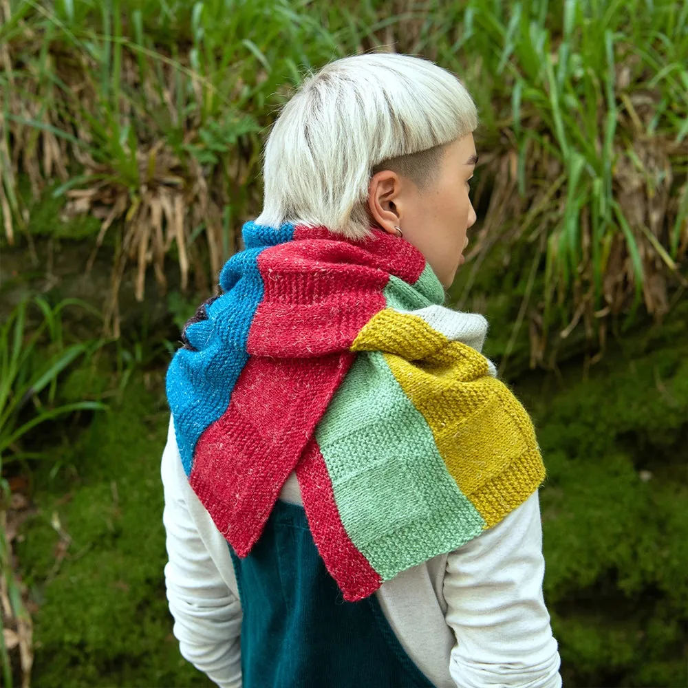 Gridland Scarf Kit (&Make DK) - Colorblock