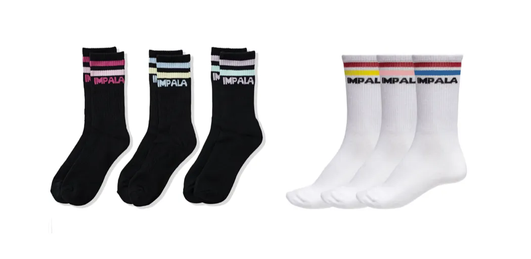 Impala Stripe Sock - 3 Pack