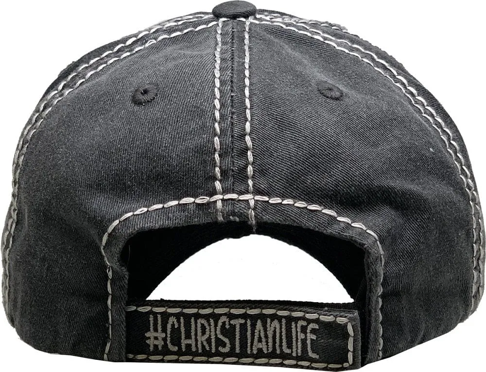 KBV1357 "Give Me Jesus & Coffee" Vintage Washed Baseball Cap