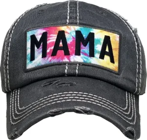 KBV1375 "Mama Tie Dye" Vintage Washed Baseball Cap