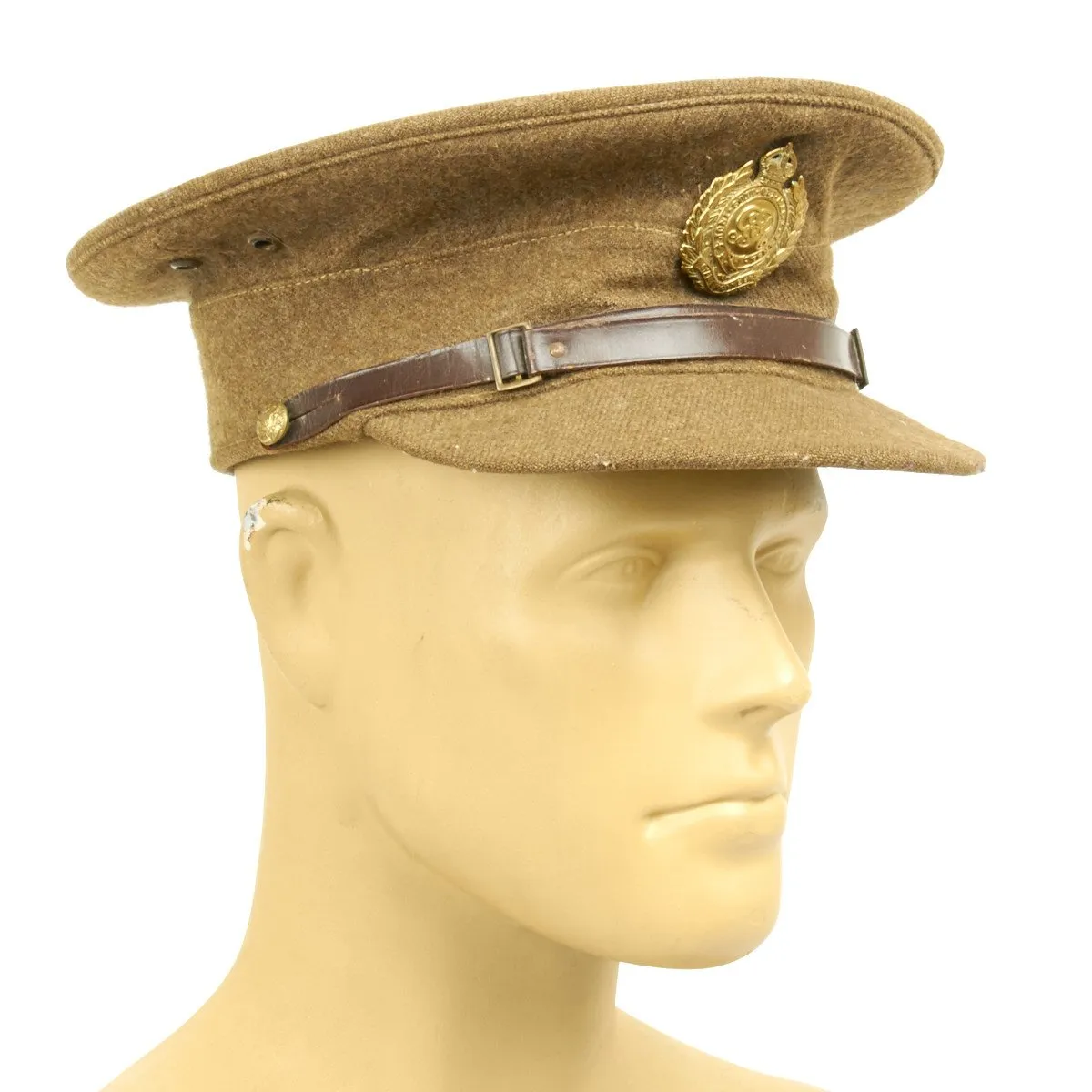 Original British WWI Officer Peaked Hat- Royal Engineers