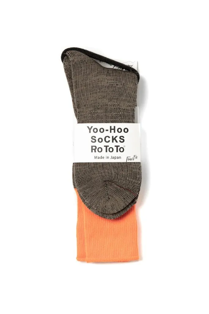 RoToTo Yoo-Hoo Socks / Orange Beige