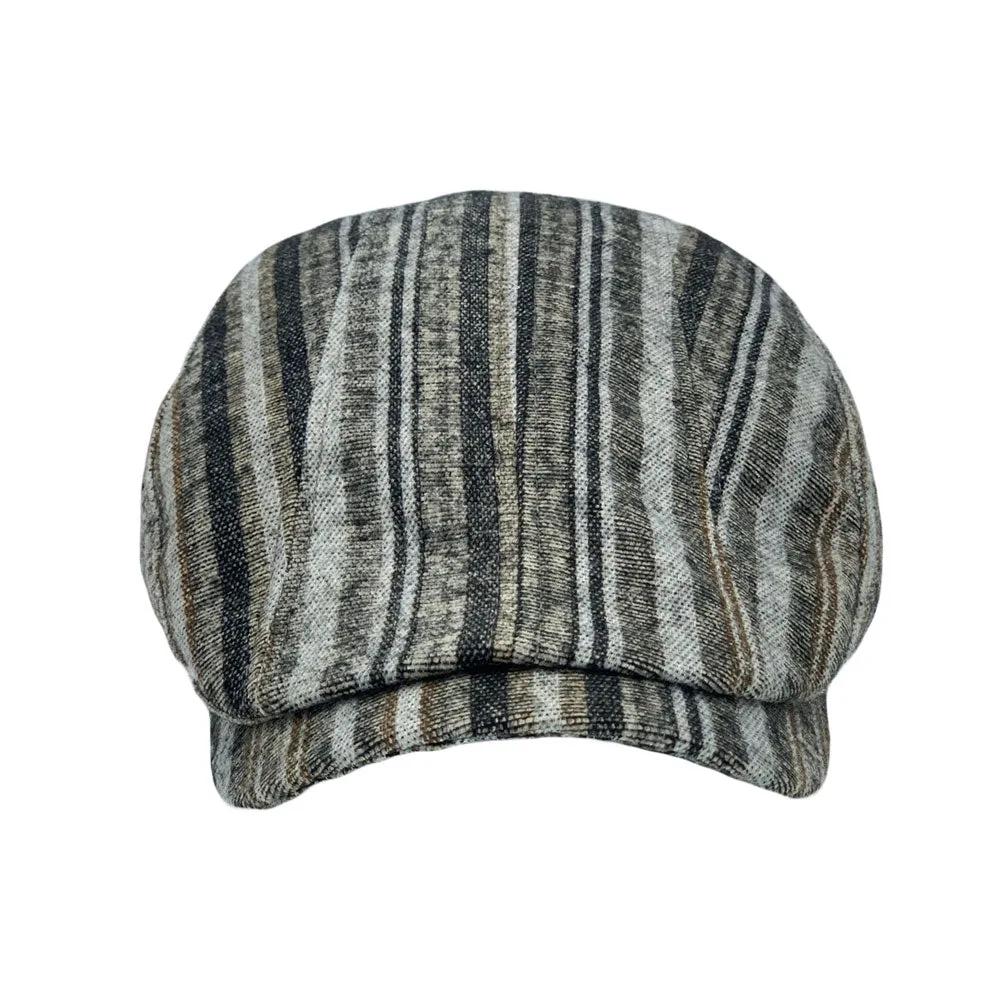 Stripe Ivy Gatsby Hats - Newsboy Cabbie Cap - Hunting Driving Golf Adjustable LD31576