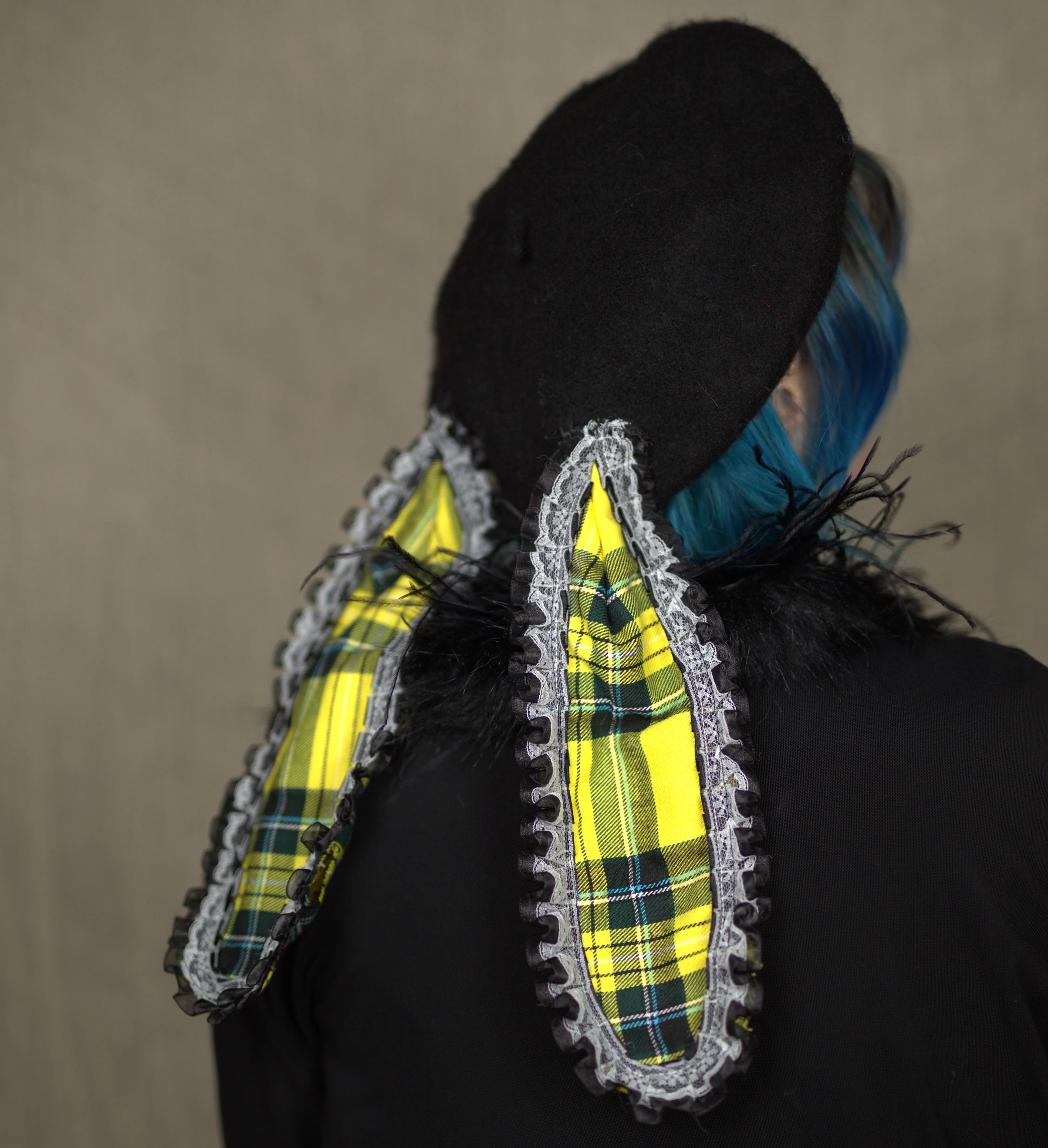 Tartan Bunny Beret