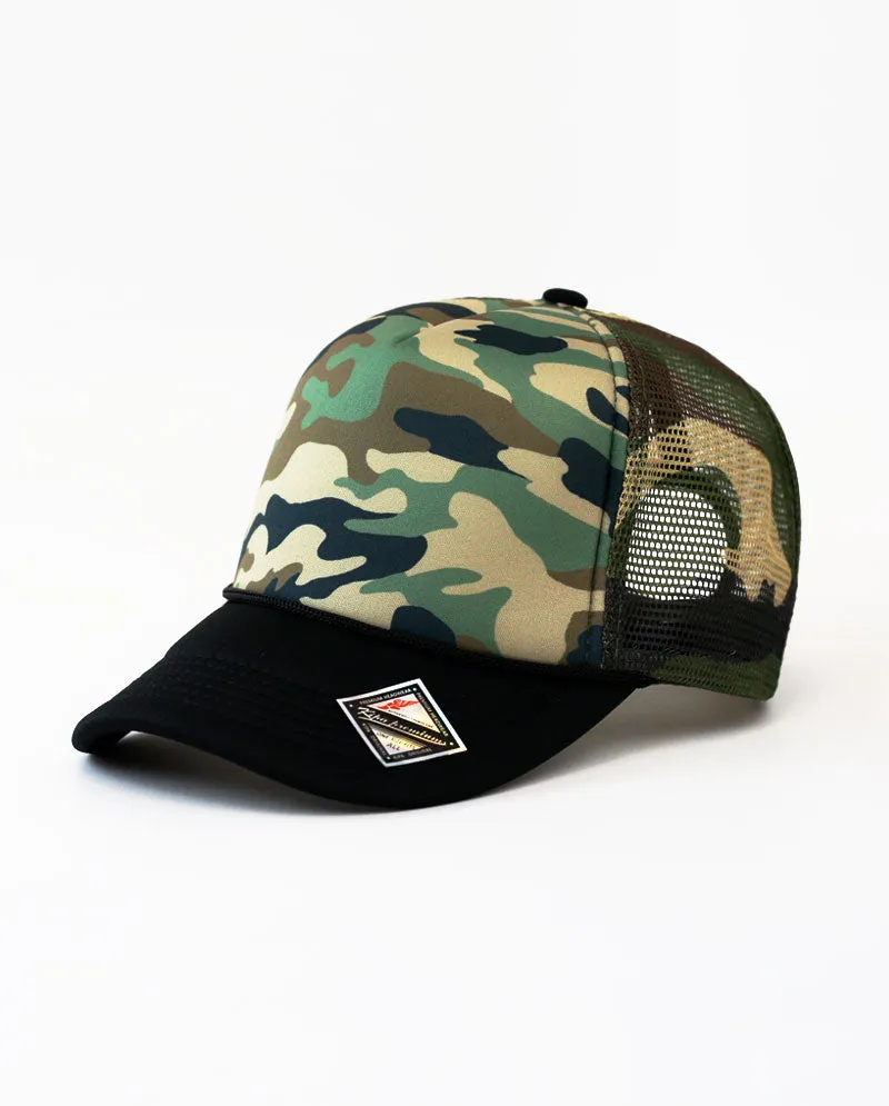 The Hat Depot - Sponge Two Tone Trucker Cap