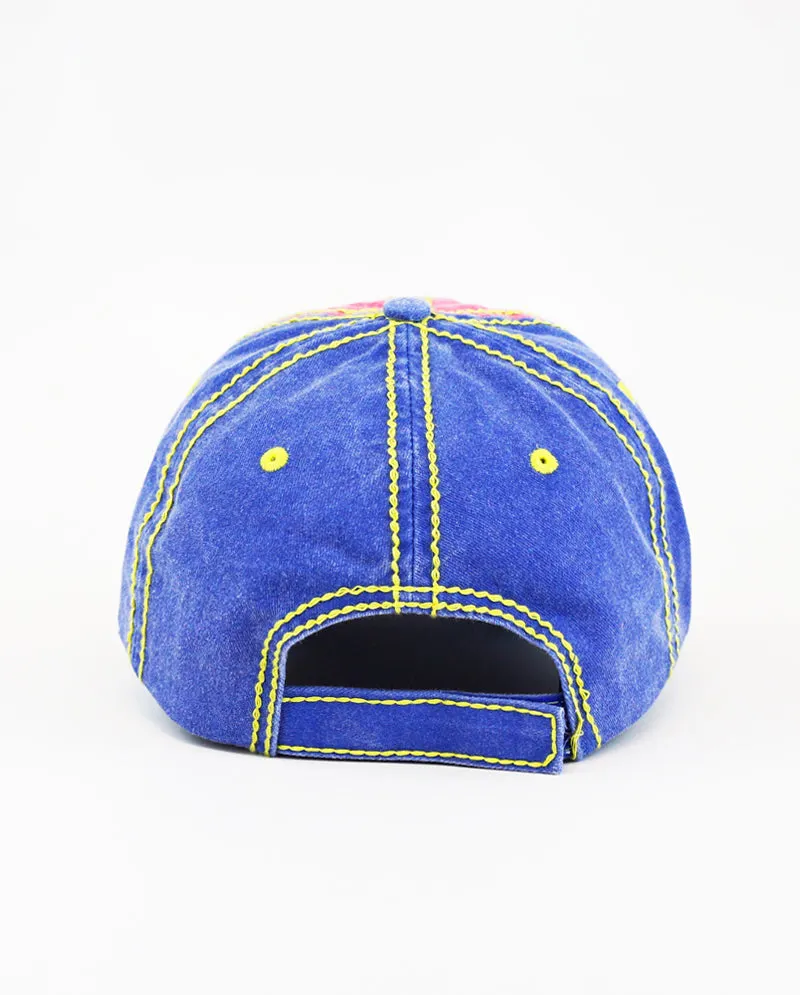 The Hat Depot - Thick Stitch 1625 NEW YORK Baseball Cap