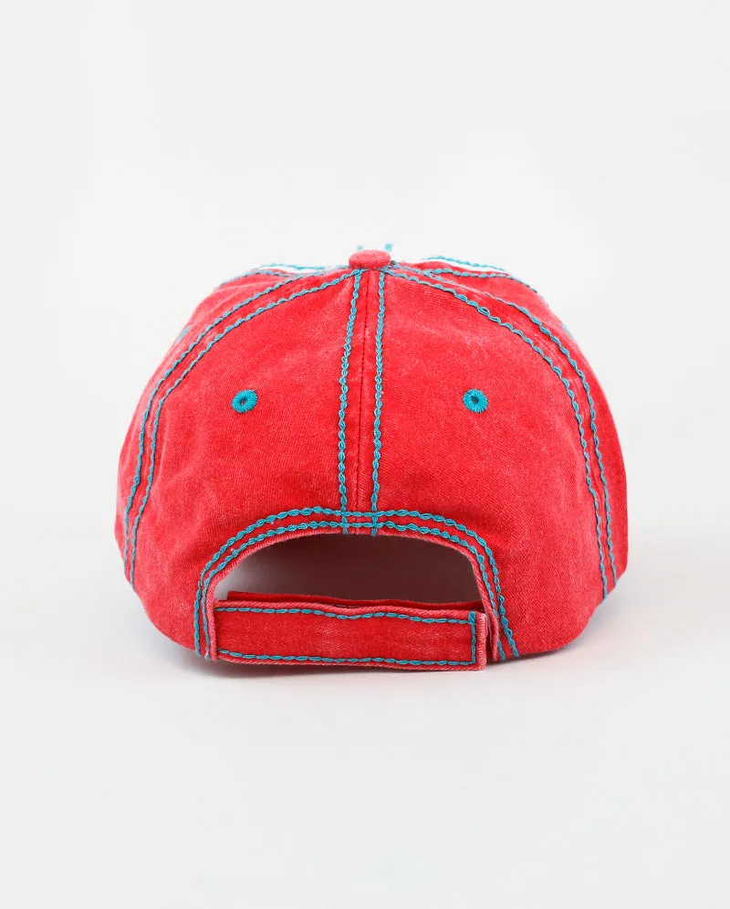 The Hat Depot - Thick Stitch 1625 NEW YORK Baseball Cap