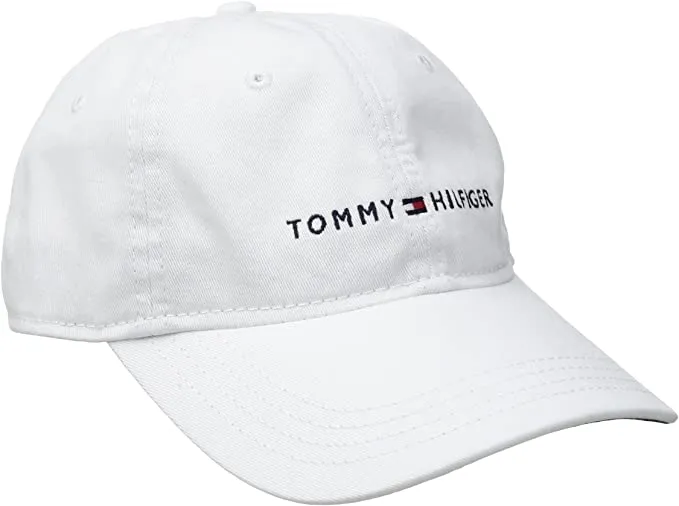 Tommy Hilfiger Men's Cotton Logo Adjustable Baseball Cap