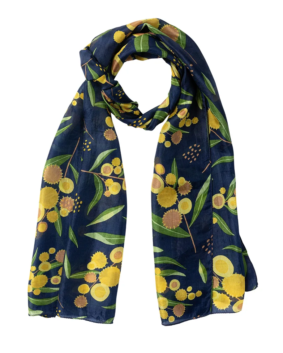 Wattle Silk Scarf