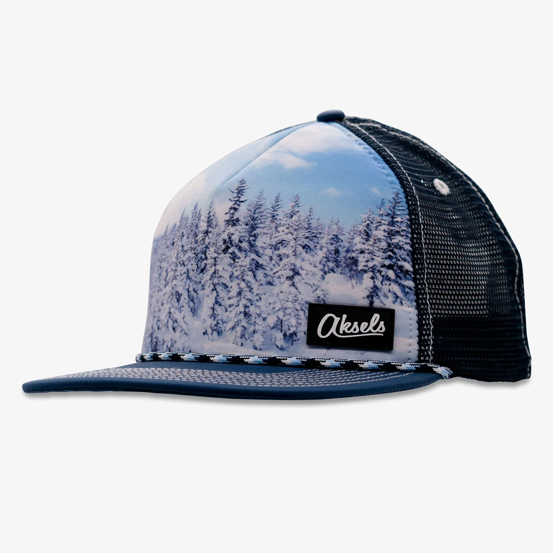 Winter Forest Foam Rope Snapback Hat